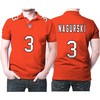 Bronko Nagurski #3 NFL Great Player American Football Team Custom Game Orange 3d Designed Allover Polo Shirt