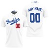 Brooklyn Dodgers Any Name 00 2020 Mlb Team White Polo Shirt with 3D All Over Print