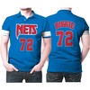 Brooklyn Nets Biggie #72 Blue 3D All Over Print Polo Shirt for NBA Fans with Personalized Design