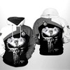Brooklyn Nets NBA Skull Punisher 3D Hoodie