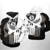Brooklyn Nets NBA Team Skull All Over Print Hoodie