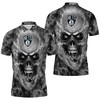 Brooklyn Nets Skull Polo Shirt with Unique 3D Design and All Over Print
