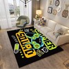 Brown Cartoon Gamepad Washable Rug - Ideal for Boys Teen Video Game Bedroom and Living Room