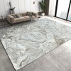 Brown and Gray Grad Marble Texture Area Rug with Modern Abstract Vortex Minimalism Floor Carpet - Adding the Luxurious