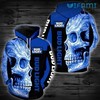 Bud Light All Over Print Hoodie with Punisher Skull for Beer Lovers