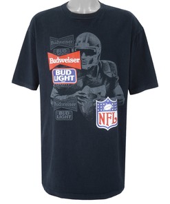 Budweiser Budweiser X Nfl Single Stitch T-Shirt 1990S Vintage Tshirt Unisex Sport Sweatshirt Hoodie Gift