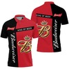 Budweiser King Of Beer For Fan 3D Polo Shirt with All Over Print Design and Breathable Fabric
