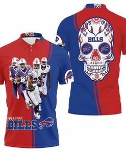 Buffalo Bills 2020 AFC East Division Champions Poco Loco Skull 3D All Over Print Polo Shirt with Unique Design