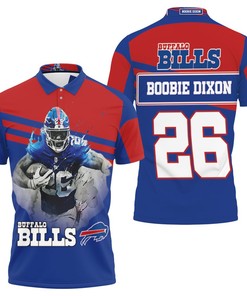 Buffalo Bills 26 Boobie Dixon AFC East Champs Polo Shirt with All Over Print Design and Breathable Fabric