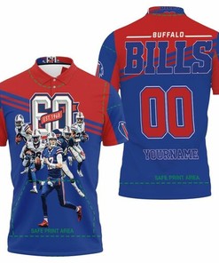 Buffalo Bills 60th Anniversary 2020 AFC East Division Champs Personalized 3D All Over Print Polo Shirt