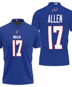 Buffalo Bills Legend Player American Football Game Royal: Personalized All Over Print Athleisure Polo Shirt