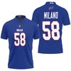 Buffalo Bills Matt Milano #58 American Football Game Royal - 3D Designed Allover Gift for Fans Polo Shirt