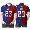 Buffalo Bills Micah Hyde #23 Great Player Nfl Vapor Limited Royal Red Two Tone Jersey Style Personalized Polo Shirt