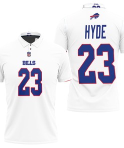Buffalo Bills Micah Hyde #23 Nfl Great Player American Football Team Game White Polo Shirt for fans