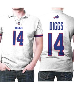Buffalo Bills Stefon Diggs #14 Nfl Great Player American Football 3d Designed All-Over Gift For Bills Fans Polo Shirt