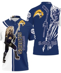 Buffalo Sabres and zombies with Buffalo Sabres and Zombie For Fans Breathable Fabric Polo Shirt with All-Over Print