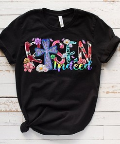 Bunny Ears Cross Risen Indeed Easter T-Shirt - Sublimation Tee Design