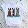 Bunny Ears Rabbit Happy Easter T-Shirt - Christian Sublimation Tee Design