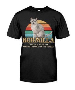 Burmilla Cool T-Shirt, Hoodie & Crewneck Sweatshirt - Official Cat Of Cool People Plus Vintage Cat Shirts For Men