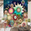 Bursting Floral Shower Curtain Set in Various Styles