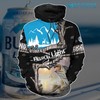 Busch Light Hunting Fishing 3D Hoodie Printful for Men - Beer Lovers Gift
