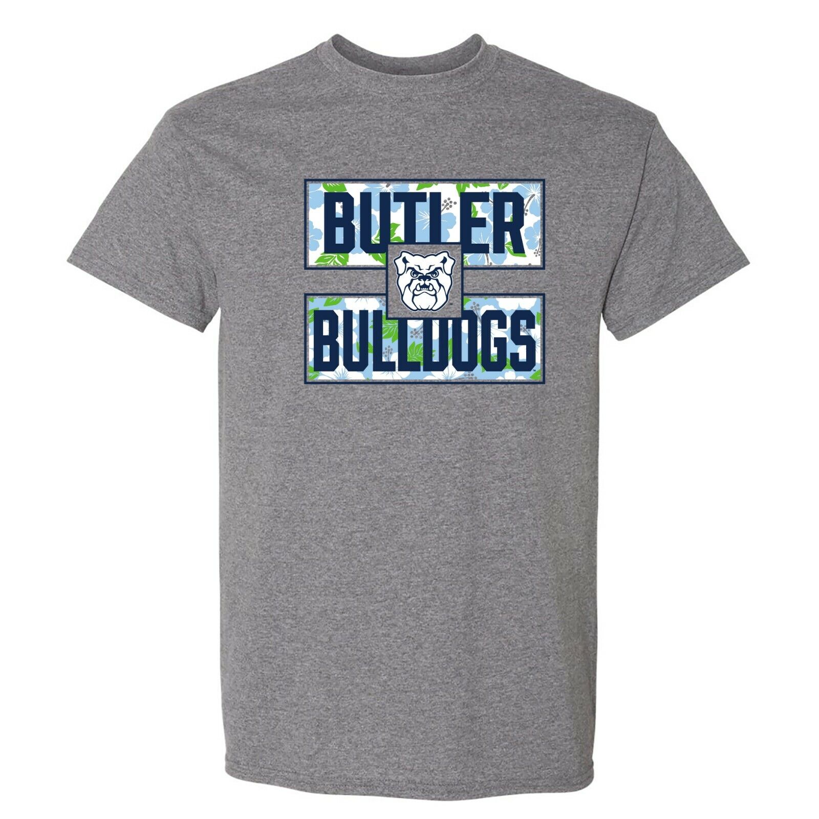 Butler Bulldogs Hibiscus Pattern Blocks Shirt Sweatshirt Hoodie, Fan Gifts