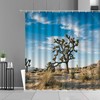 Cactus and Joshua Tree National Park Shower Curtain, Botanical Desert Bathroom Decor, Nature Inspired Gift