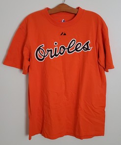 Cal Ripkin Jr. Baltimore Orioles Orange T-Shirt Jersey #8