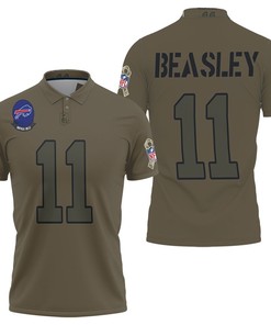 Camo 2019 Salute to Service Polo Shirt with Cole Beasley #11: Support the team and the initiative.