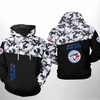 Camo Veteran Style Toronto Blue Jays 3D Hoodie with Zipper