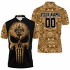Camouflage Skull New Orleans Saints American Flag 3D Personalized All Over Print Polo Shirt!