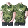 Camouflage Style Dachshund Dog Lover 3D Printed Polo Shirt with Personalized Polo T-shirt and All Over Print