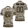 Camouflage Veteran Personalized Polo Shirt - North Carolina Tar Heels 3D All Over Print Shirt T-Shirt