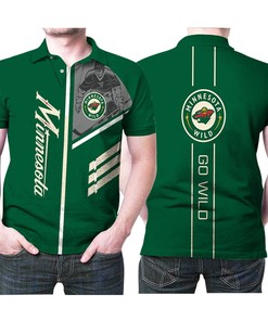 Camouflage meets Minnesota Wild in this all over print breathable fabric polo shirt.