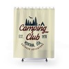 Camping Club Shower Curtain | RV Camper Trailer, Travel Shower Curtain Restroom Shower Curtains