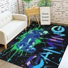 Capslpad Gaming Rug - Large Non-Slip Area Rug with Gamepad Design - Perfect for Gamer Room  Fun Home Decor