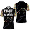Carolina Panthers Autism Support Polo Shirt - Breathable Fabric with Athleisure Collar and Personalized Design