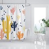Cartoon Sea Plants Coral Shower Curtain | Extra Thick Waterproof Washable Curtain + Hooks | Customized Sizes + Quotes