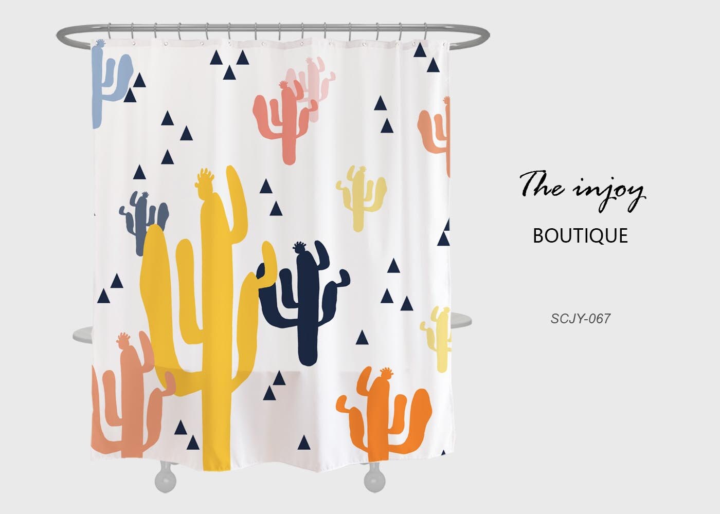 Cartoon Sea Plants Coral Shower Curtain | Extra Thick Waterproof Washable Curtain + Hooks | Customized Sizes + Quotes - Image 2