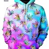 Cascading Marijuana 3D Printed Zip Up Hoodie