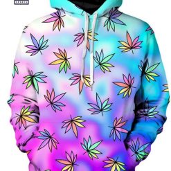 Cascading Marijuana 3D Printed Zip Up Hoodie - Image 2