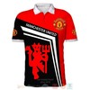 Casual and Cool Manchester United Red Black Polo Shirt in Classic Design