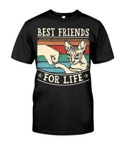 Cats Shirt Gift For Friend - Best Friends For Life T-Shirt