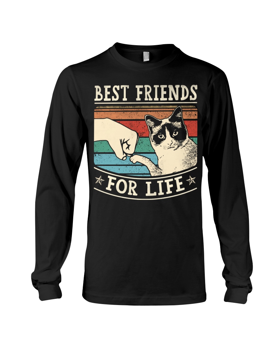 Cats Shirt Gift For Your Lovers - Best Friends For Life Hoodie - Image 3