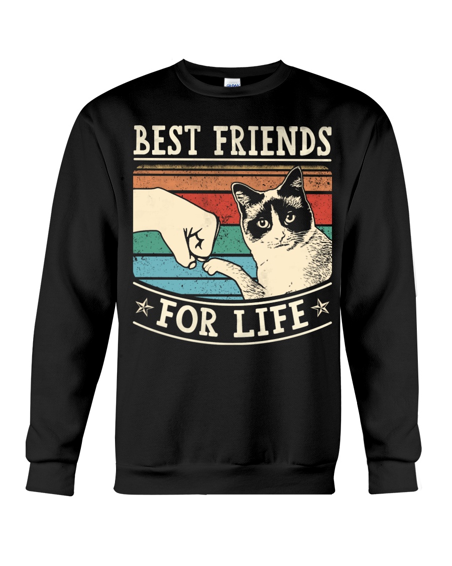 Cats Shirt Gift For Your Lovers - Best Friends For Life Hoodie - Image 4