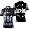 Celebrate AC/DC's Bon Scott with a Last Highway polo shirt featuring all-over print and 3D t-shirt design.