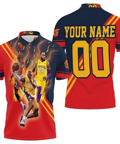 Celebrate Basketball Legends with Signatures Personalized 3D All Over Print Polo Shirt