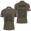 Celebrate Buffalo Bills' great player Jordan Poyer #21 with a Camo Salute to Service Custom Polo Shirt.