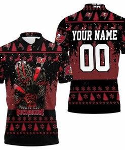 Celebrate Christmas in Style with Tampa Bay Buccaneers Siege The Day Christmas Pattern 3D Printed Polo Shirt