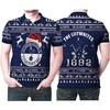 Celebrate Christmas with Tottenham Hotspur Ugly Sweater Polo Shirt